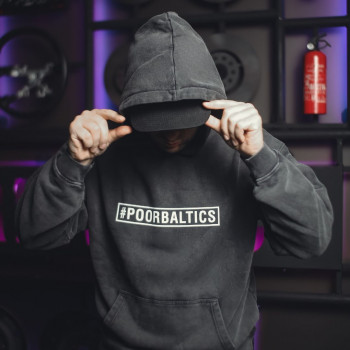 POORBALTICS classic oversize hoodie 