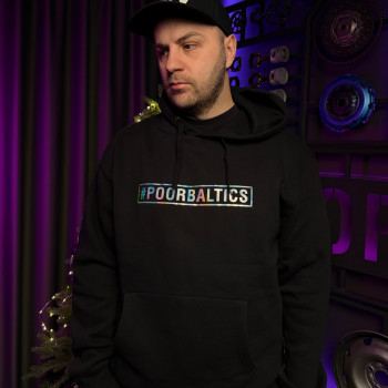 POORBALTICS holographic Hoodie