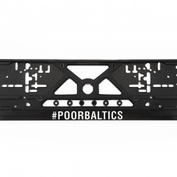 Poorbaltics license plate frame