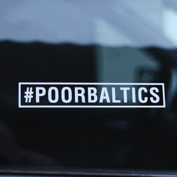 Stickers Poorbaltics WHITE EDITION 